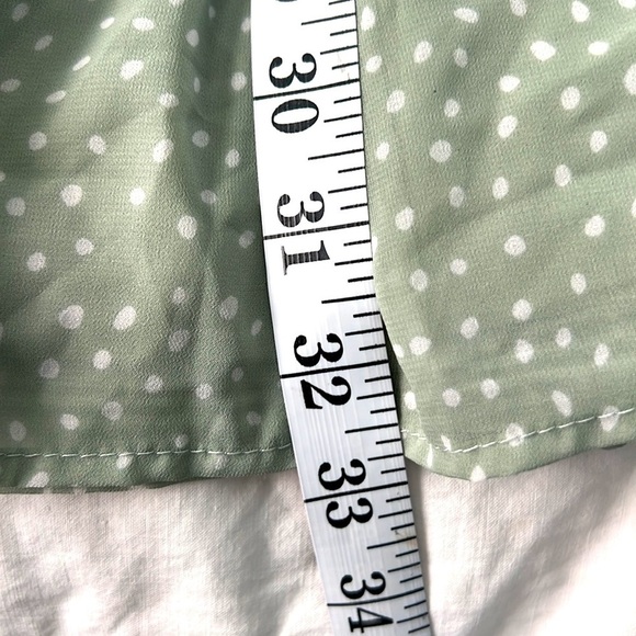 Japna,Sea-Foam,Soft Layers in Sheer Dotted Swiss,Lovely Sleeves, Cross Chest! - Picture 11 of 11